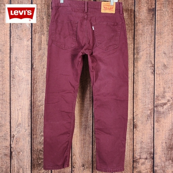 32x30 Vtg Mens 502 White Tag Stretch Cranberry Jeans - Picture 1 of 12